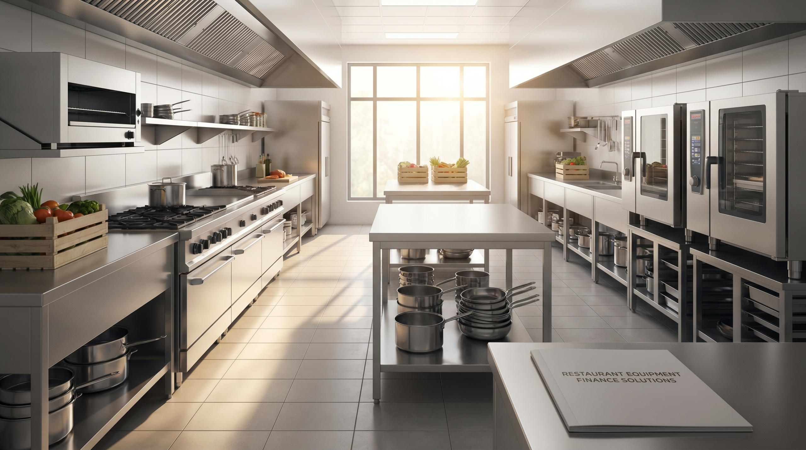 Commercial restaurant kitchen